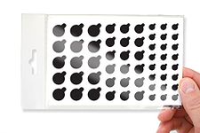 BLOCKED Webcam/Camera Vinyl Covers | 57 TabbedLow-Tack Restickable Webcam Sticker | Multiple Sizes | Black 57-Pack Tabbed (Ultra Glossy)