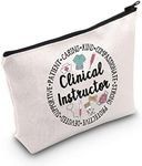 POFULL Clinical Nursing Instructor Gift Clinical Instructor Cosmetic Bag Thank you Idea for Clinical Nurse Teacher, Clinical Instructor bag