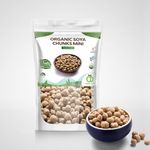 Organic Delight Chunks Mini 900Gm Usda Certified Healthy & Tasty Soya Bean Chunks With Natural High Protein Source Of Dietary High Fiber Fresh Soya Wadi 900 Gm