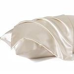 Bedsure Satin Pillowcase for Hair and Skin with Zipper