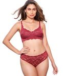 SHERRY Rutika Bra Panty Fancy Lacy Set -(RutikaSet -WINE-34B)