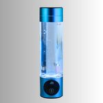 udazH Hydrogen Water Bottle | Hydrogen Rich Water| BPA Free | Rechargeable & Portable Food Grade Hard Plastic Blue Water Bottle | Hydrogen Water Machine | Hydrogen Infused Water | 280ml