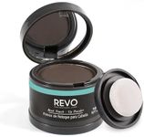REVO Hairline Powder: Root Touch Up & Loss Cover Up, Instant Gray Cover Up, 48-Hour Powder for Thinning Hair, Men & Women, Adds Volume, Seamless Blend, Long-Lasting Coverage (Dark Brown)