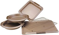 Anolon Advanced Bronze Nonstick Bakeware 5-Piece Set with Silicon Grips