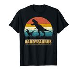 Daddysaurus Dad Fathers Day Gift T rex Dinosaur Men T-Shirt