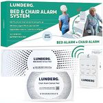 Lunderg Wireless Bed & Chair Alarm Set for Elderly - Alerts Caregivers When They Get Up, No in-Room Alarm to Frighten Your Loved One, Fall Prevention for Dementia Care & Elderly Safety, US Company