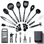 Smirly Silicone Kitchen Utensils Set with Holder: Silicone Cooking Utensils Set for Nonstick Cookware, Kitchen Tools Set, Silicone Utensils for Cooking Set Kitchen Set for Home Kitchen Accessories Set