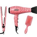 Mark Hill Love is in The Hair Glam Kit - Hair Straightener, 2000W Hairdryer and Paddle Brush Set