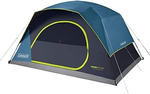 Coleman 8-Person Dark Room SkyDome Camping Waterproof Dome Tent l with More Headroom & 5 Minute Set Up with Fixed Pre-Attached Poles (Get Complimentary 2 Coleman BYOT Camping Nightout Event Passes)
