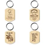 Blessings Wooden Best Wishes Keychain B (Set of 4)