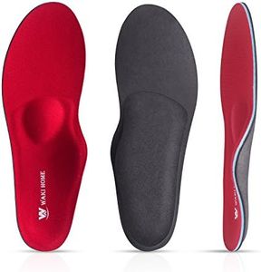 WAKI HOME Orthotics Insoles/Inserts/Pads with Arch Supports for Flat Feet,Plantar Fasciitis,Feet Pain,Pronation,Heel Pain for Men and Women Shoes