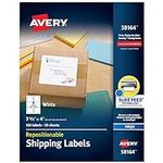 Avery Repositionable Shipping Label