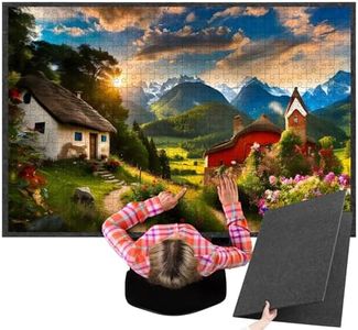 Blosssound Puzzle Board 3000 Piece Extra Large Felt Puzzle Board 55" x 37" Foldable Puzzle Board Mat Portable Puzzle Pad Non Slip Puzzle Storage Board