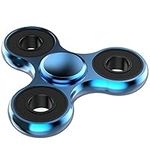 Vofolen Fidget Spinner Toy Ultra Durable Stainless Steel Bearing High Speed 3-5 Min Spins Precision Brass Material Hand Spinner, Focus Anxiety Stress Relief Boredom Killing Time Toys, Blue