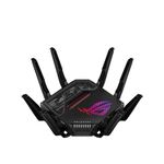 ASUS ROG Rapture GT-BE98 PRO First Quad-Band WiFi 7 Gaming Router supports 320MHz, Dual 10G Port, Triple-level Game Acceleration, Mobile Game Mode, Subscription-Free Security, AiMesh, and VPN features