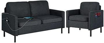 STHOUYN 2 Piece Upholstered Section