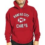 Team Fan Apparel NFL Adult Gameday Hooded Sweatshirt - Poly Fleece Cotton Blend - Stay Warm and Represent Your Team in Style, Red, Small