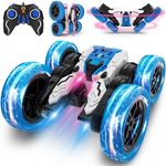 Remote Control Car, Double Sided RC Car, 4WD Off-Road Stunt Car with 360° Flips, 2.4Ghz Indoor Outdoor All Terrain Rechargeable Electric Toy Cars Gifts for Boys Kids 3 4 5 6 7 8 9 10 11 12 Year Old