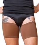 Bandelettes Original Patented Elastic Anti-Chafing Thigh Bands *Prevent Thigh Chafing* - Chocolate Unisex Size B