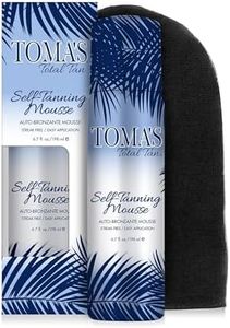 Toma's Total Tan Mousse Instant Sunless Tanner - Whole Body Self-Tanning for Women & Men, Natural Looking Golden Bronze Color Streak-Free Application Guide - Cruelty-Free - 6.7 fl oz