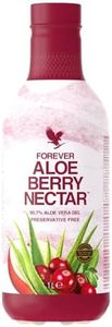 Forever Living Products Aloe Berry Nectar PET, 1000ml, Cranberry-Apple Flavored Aloe Vera Gel, 90.7% pure inner leaf Aloe Vera gel, No added preservatives, Gluten free