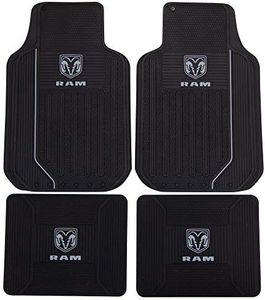 Plasticolor 4pc Dodge RAM Elite Series Gray Logo Floor Mats