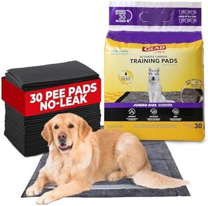 Glad for Pets FF8882 Jumbo-Size Charcoal Puppy Pads | Black Training Pads That Absorb & Neutralize Urine Instantly | New & Improved Quality, 30 Count