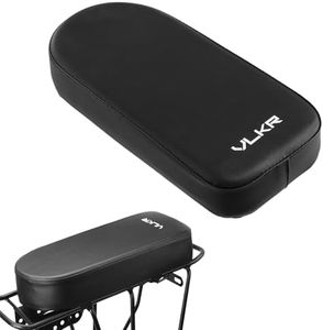Coussin de siège arrière de vélo de Montagne pour Enfant, Vélo de Montagne à l'arrière Coussin d'assise, Coussin arrière pour vélo, Rembourrage Doux et épais pour Enfants ou Adultes, Noir