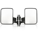 ALLGOOD 1Pair Magnetic Side Mirrors Rubber Coated 114lb 2.7” Rated Magnet Tractor Mirror Compatible with Golf Cart Compact Tractors Full Size Tractors Riding Mowers Commercial Mower Dozers(Left+Right)