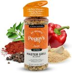 My Secrets Peggy’s Food Master Grill Blend Seasoning – Herb Seasoning Blend Spice Rub – Spice Mix with Sea Salt Flakes for Grilling – Natural & Healthy Spice Rub for All Meats – 3.5Oz