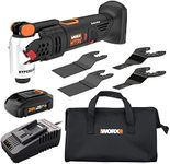 Worx Nitro WX697L 20V Power Share Cordless Oscillating Multi-Tool with Brushless Motor, Black and Orange