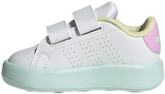 adidas Kids Advantage Sneaker, White/Bliss Lilac/Halo Mint, 9 US Unisex Toddler