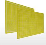 JKCrafts Self Healing Cutting Mat A3 Yellow - Craft Mat - Sewing Cutting Board - Quilting Cutting Mat - Dressmakers Cutting Mat - Rotary Cutting Mat