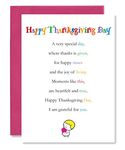 Clarabelle Cards - Happy Thanksgiving Day Greetings Card with Lovely Gratitude Poem Verse for your American Friends and Family sold by Card Candy