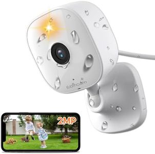 Ebitcam Outdoor WiFi Camera, CCTV Camera for Home, Waterproof, Motion & Sound Detection, Auto Alarm & Spotlight, 2-Way Audio,Color Night Vision, Alexa Enabled, Cloud & SD Card Support (Upto 512GB)