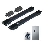 NORJIN Furniture Dolly Mobile Roller, Heavy Duty Adjustable Appliance Rollers, Extendable Furniture Sliders Max 71cm for Refrigerator Base, Dryer Base, Washing Machine Base, Black