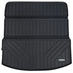 WAYIDSS Large Cargo Liner Custom Fit for Mazda CX90 2024, TPE All Weather Trunk Mat Accessories, Waterproof Rear Cargo Mat Easy to Clean for 2024 Mazda CX-90-Black