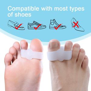 Welnove Bunion Corrector Toe Separators, 12-Pack – 2-Loop, White