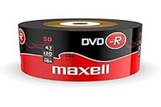 Maxell 504892 DVD-R 4.7 GB 16X 120 Min Video - Matt Silver (50 Disk Pack - Shrink Wrapped)