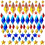 Neva Nude Crystal Creations Superhero Sparkle 150 Loose Assorted Crystals Ready to WEAR Face Jewels- Waterproof!