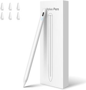 Stylus Pen for iPad,10 Mins Quick Charge Active Pencil for iPad 2018-2024,Palm Rejection Tilt Sensor Magnetic Pen Compatible W/iPad Pro 12.9&11", iPad 6/7/8/9/10, iPad Air 3/4/5, iPad mini5/6(7Nibs)