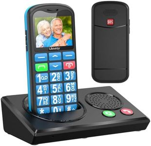 uleway 4G Senior Mobile Phone Unlocked with Bluetooth Charging Dock Handsfree Speakerphone High Volume Big Button for Elderly SIM Free Easy to Use Basic Phone SOS Emergency Button