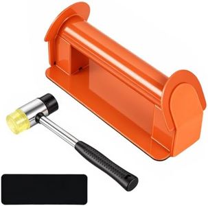 Heavy-duty floor gap repair tool, equipped with hammer adhesive gaskets