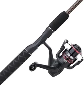 Ugly Stik GX2 Spinning Reel and 7' Fishing Rod Combo Travel Kit, Includes Cloth Travel Bag, 4-Piece, Graphite and Fiberglass Rod with Clear Tip Design