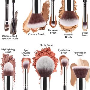 BEAKEY 12-Piece Makeup Brush Set – Soft Synthetic Bristles