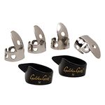 National NP1-7B Thumb & Finger Pick Pack - Stainless Steel/Black - Medium