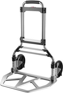 Foldable Hand Trolley Truck Trolley Aluminum Max Load 160KG