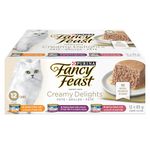 Fancy Feast Creamy Delights Wet Cat Food Variety Pack 3 Flavours - 85 g Can (12 Pack)