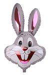 Toyland® 94cm (37") Rabbit Shaped Balloon - Easter Balloons (GREY)