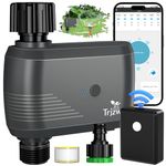 TRJZWA WiFi Water Timer, 2024 Latest Smart Irrigation Timer with WiFi Remote Control for Garden/Lawn/Pool/Greenhouse Watering Timer, Hozelock Timer with Main Watering and Individual Watering Dual Mode